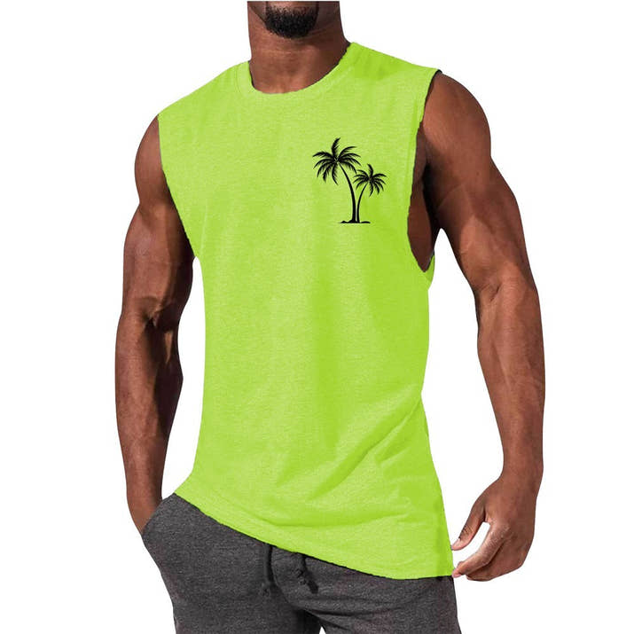 Coconut Tree Beach Tank Top – Summer Casual