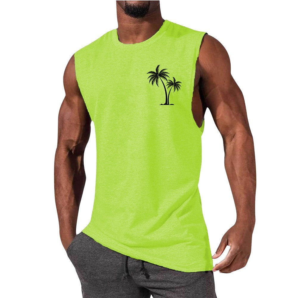 Coconut Tree Beach Tank Top – Summer Casual