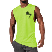 Coconut Tree Beach Tank Top – Summer Casual