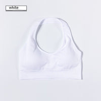 Ribbed Sports Bra – Seamless Halter Workout Top