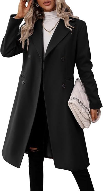 Elegant Autumn Long Wool Overcoat