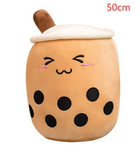 Cute Fruit Drink Plush Stuffed Soft Strawberry Milk Tea Plush Boba Tea Cup