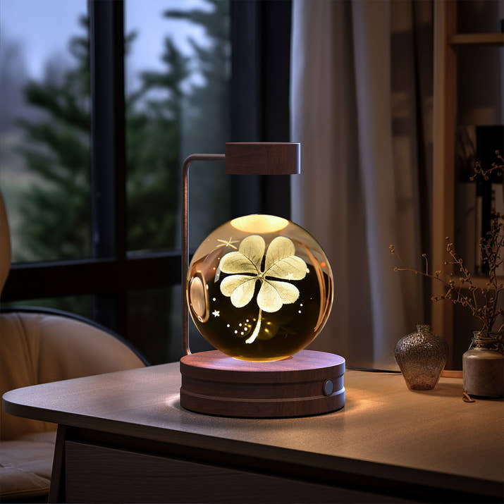 Crystal Ball Cosmic Dinosaur Indoor Night Light Usb Power Warm Bedside