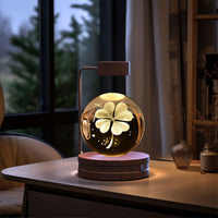 Crystal Ball Cosmic Dinosaur Indoor Night Light Usb Power Warm Bedside