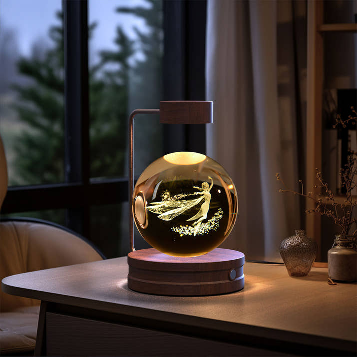 Crystal Ball Cosmic Dinosaur Indoor Night Light Usb Power Warm Bedside