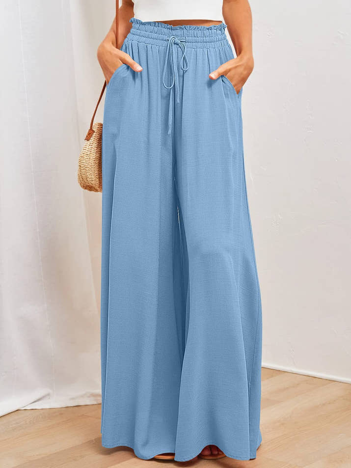Wide-Leg Lounge Bottoms
