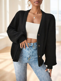 Button-Up Knit Cardigan