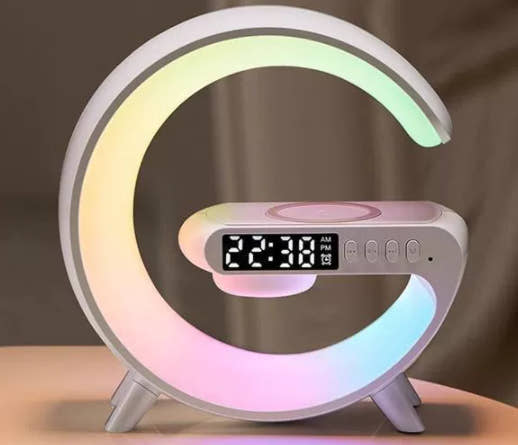 New Intelligent G Shaped Led Lamp Bluetooth Speake Wireless Charger