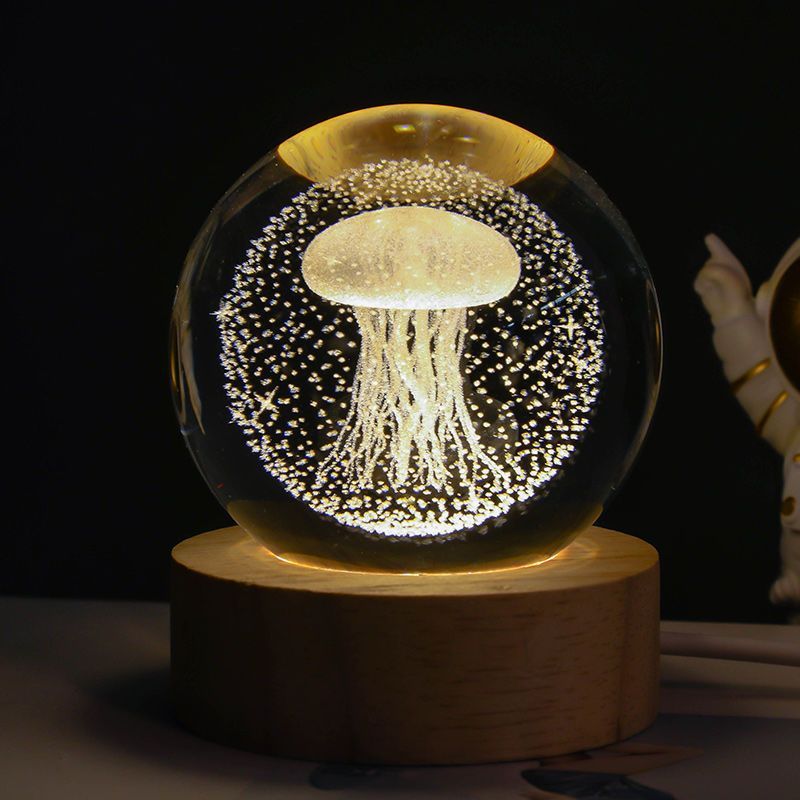 Starry Sky Moon Crystal Ball Projection Lamp - Creative Night Light Gift