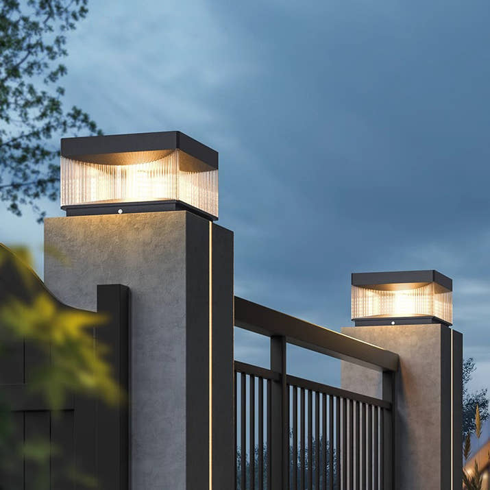 Waterproof Modern Outdoor Wall Lamp Post — view 2