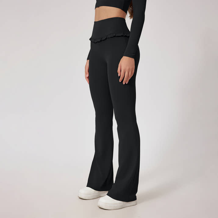 High-Waist Lace Nude Feel Leggings