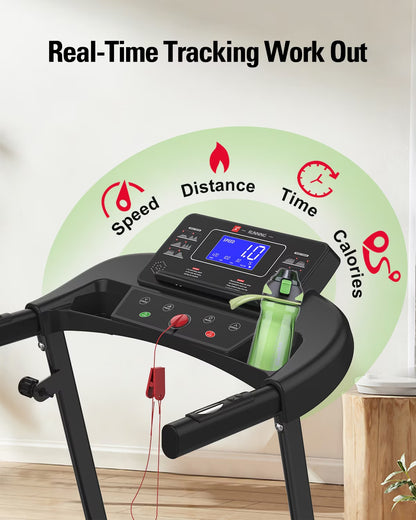 Foldable Treadmill – Compact Fitness Walking Machine for Home