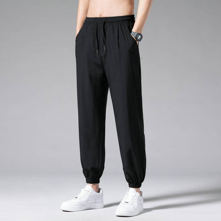 Drawstring Wide-Leg Casual Lounge Pants
