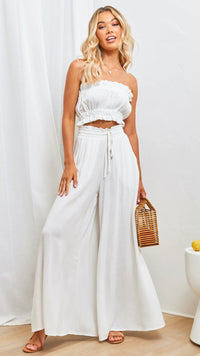 Wide-Leg Lounge Bottoms