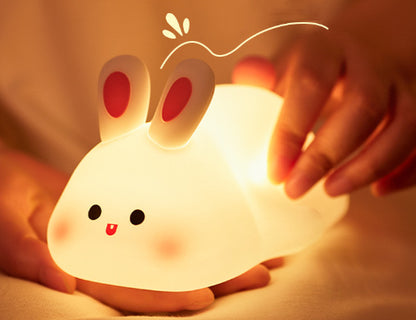 Adorable Sheep Silicone Night Light - Rechargeable Dimmable Lamp Bedroom Décor