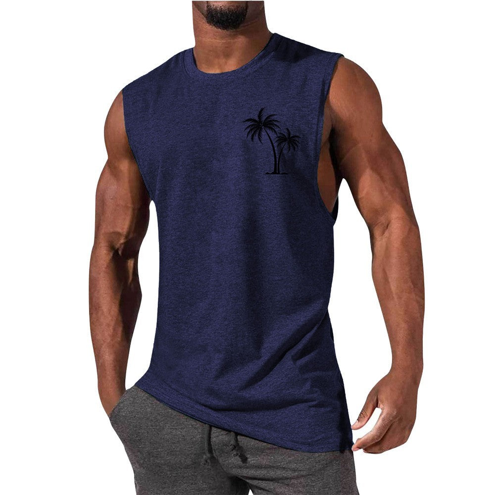 Coconut Tree Beach Tank Top – Summer Casual