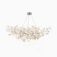 Creative Ceramic Ginkgo Leaf Chandelier — view 3