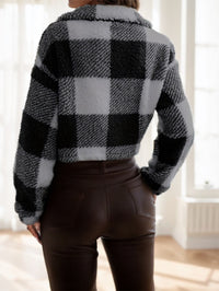 Plaid Teddy Jacket