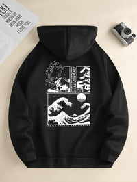 “Stay Positive” Beach Wave Hoodie