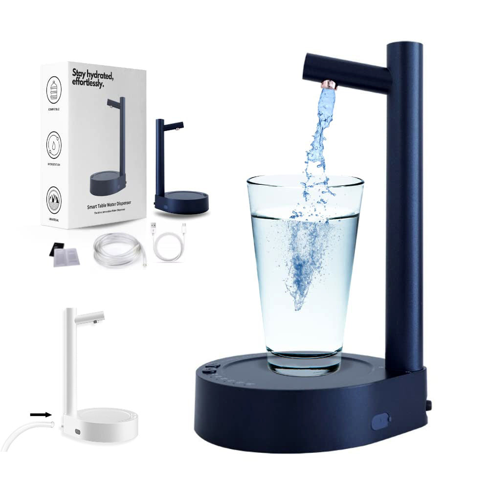 Electric Desk Water Bottle Dispenser - Rechargeable Automatic Water Gallon Pump