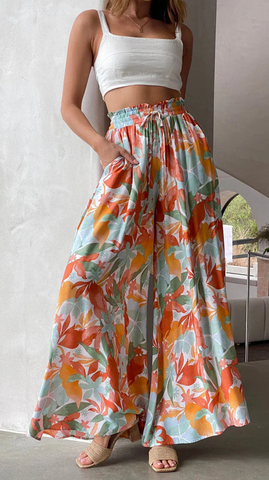 Wide-Leg Lounge Bottoms