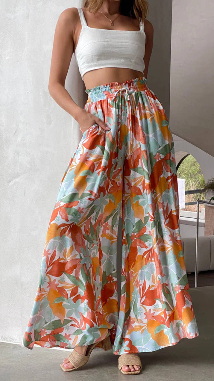Wide-Leg Lounge Bottoms