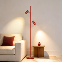 Three-head Floor Lamp With A Sunset-inspired Ambiance By The Sofa — view 3