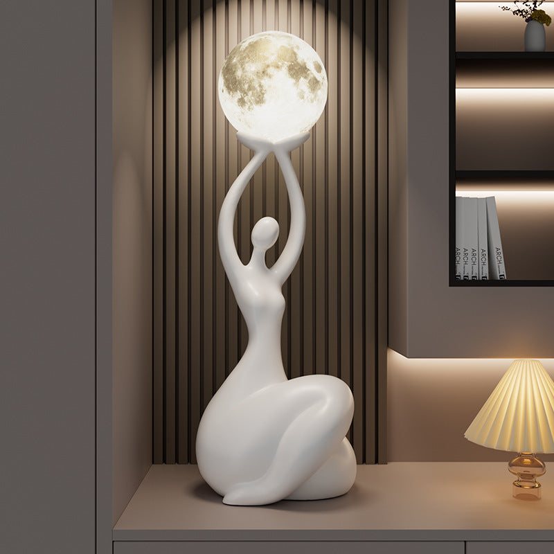 Abstract Figurine Art Piece High-end Floor-standing Ambient Lamp — view 2