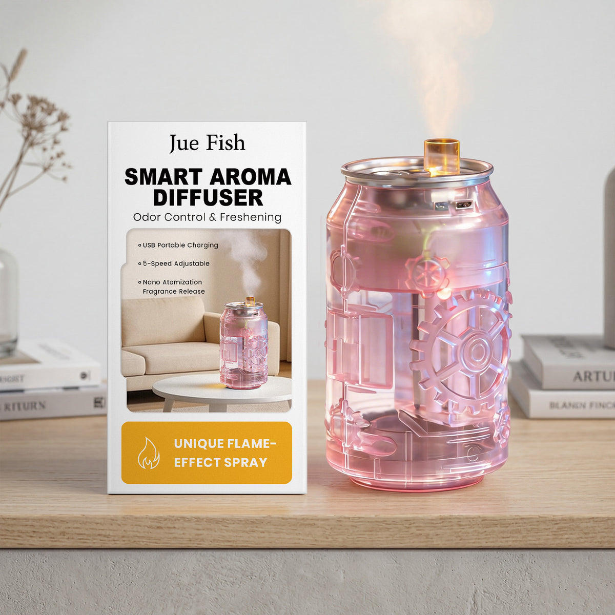 Essential oil, transparent powder type smart aroma diffuser (cans) — view 4