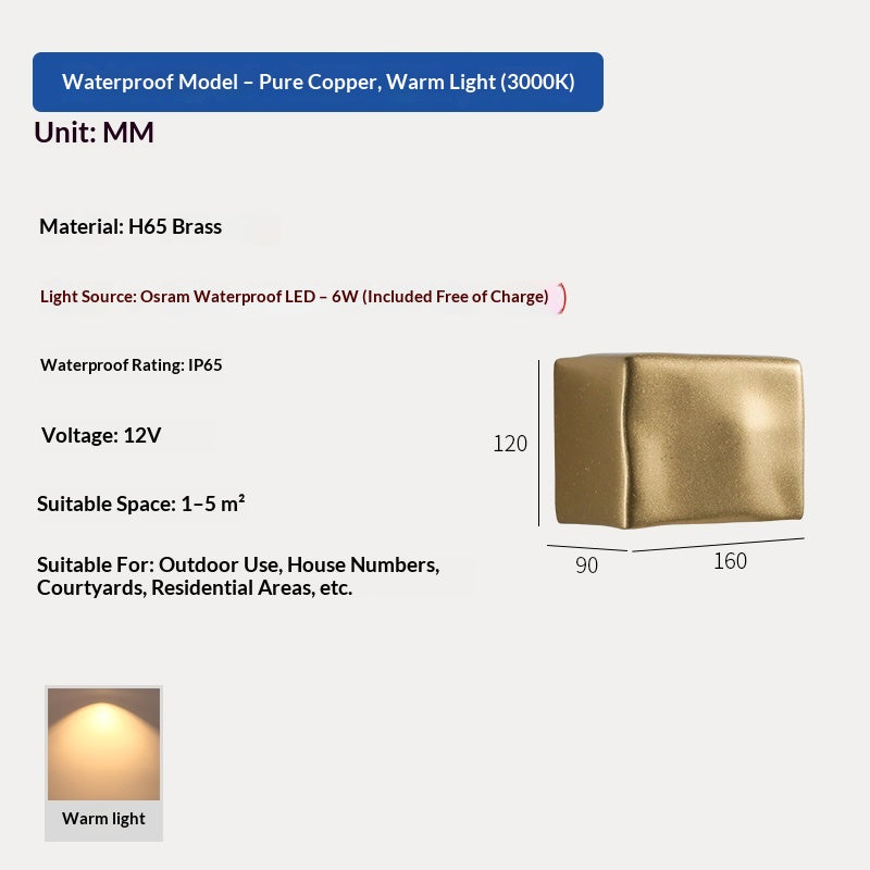 Outdoor Retro Waterproof Wall Lamp — view 5