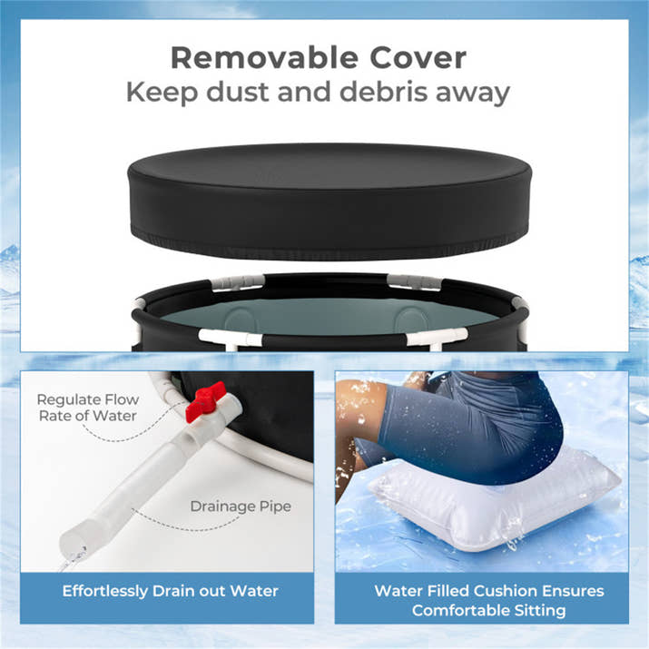 250 L Foldable Ice Bath Tub — view 2