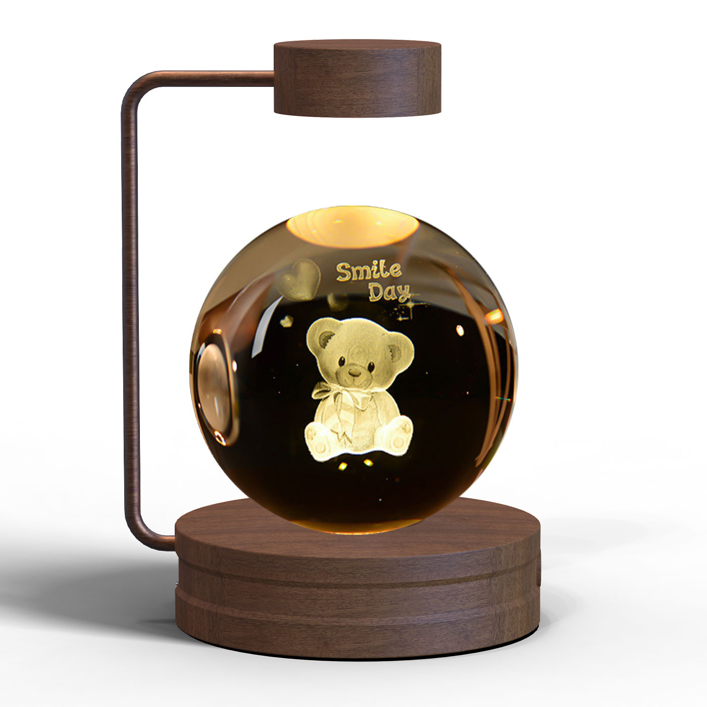 Crystal Ball Cosmic Dinosaur Indoor Night Light Usb Power Warm Bedside