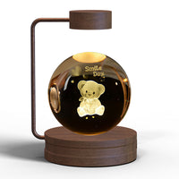 Crystal Ball Cosmic Dinosaur Indoor Night Light Usb Power Warm Bedside