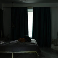 Thickening Double-Sided Linen High Shading Jacquard Curtain