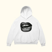 Retro Lip Print Hoodie