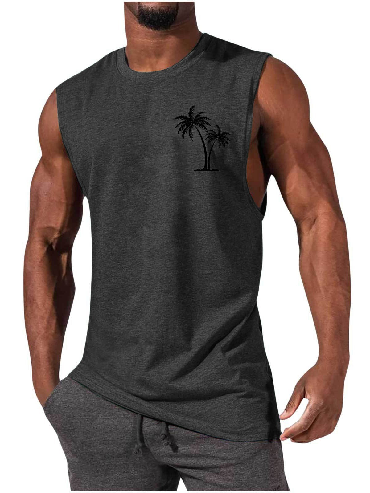 Coconut Tree Beach Tank Top – Summer Casual