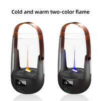 Perfect Gift Retro Essential Oil Diffuser With Realistic Flame Effect - 200ML Humidifier, 3 Timers, Ambient Lighting & Waterless Protection — view 2