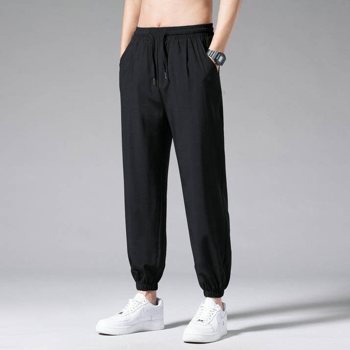 Drawstring Wide-Leg Casual Lounge Pants