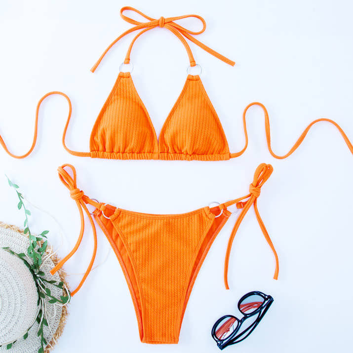 Side-Tie Thong Bikini Set