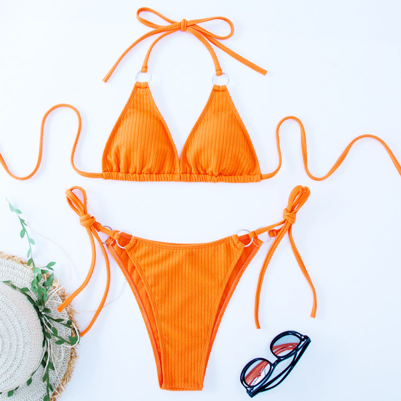 Side-Tie Thong Bikini Set