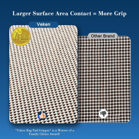 Non Slip Rug Pad Gripper For Hardwood Floors, Strong Anti Slip And Skid Mat, Keep Rugs Safe And In Place For Tile, Carpet Liner Grippers Under Area Rugs, 2x3 Ft Pads — view 2