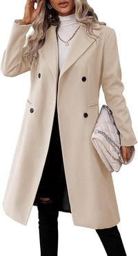 Elegant Autumn Long Wool Overcoat