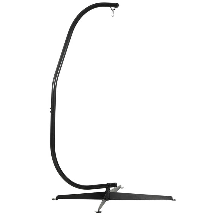Hanging Hammock Stand Hammock Chair Stand C Stand Steel Heavy Duty Stand For Hanging Hammock Air Porch Swing Chair Indoor Outdoor (Only Construction)