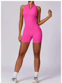 Zipper One-Piece Yoga Set