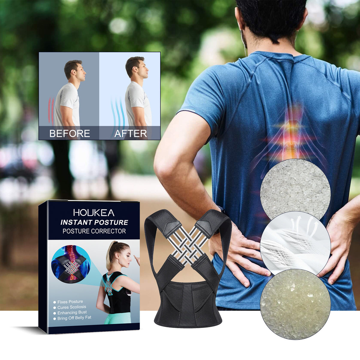 Skin care products, Instant Posture Corrector, Postural correction, with Rubber — view 3