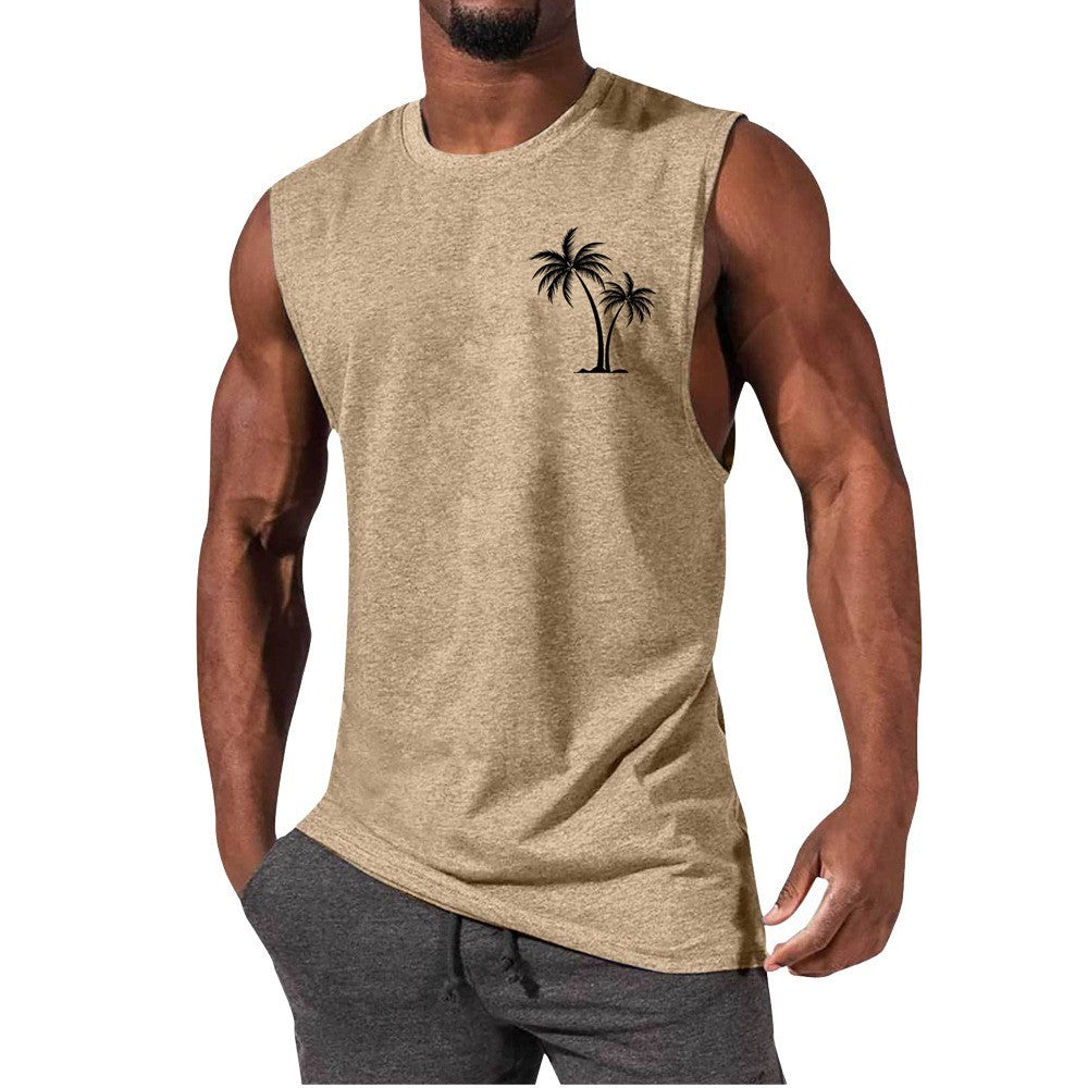 Coconut Tree Beach Tank Top – Summer Casual