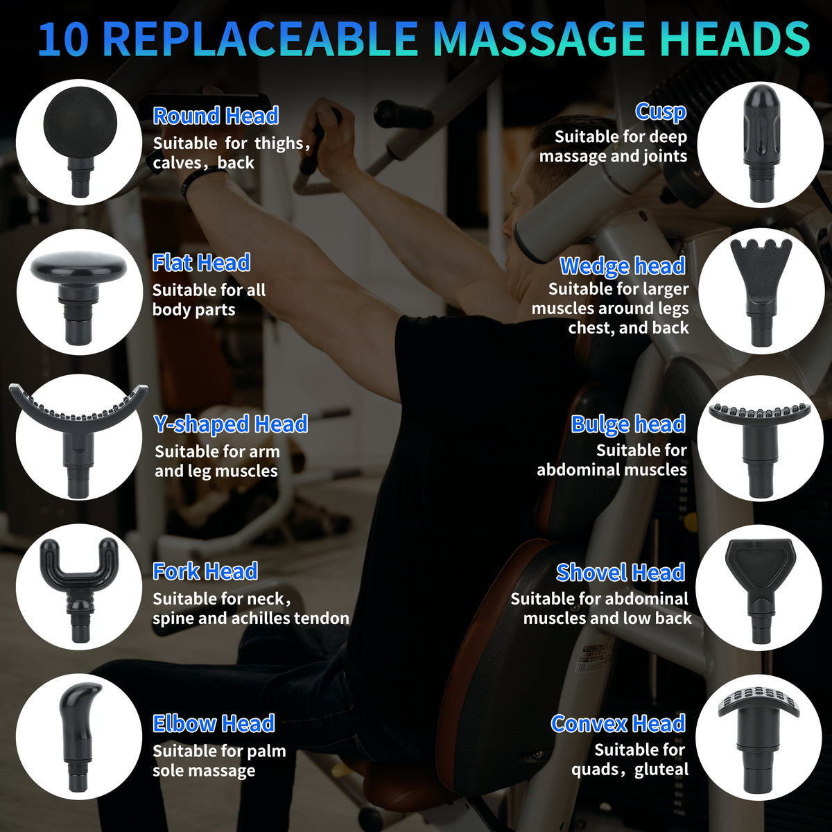 Deep Tissue Massage Gun High Intensity, Powerful Muscle Massager For Fitness Athletes Recovery, Hot-sale, Factory Direct — view 3