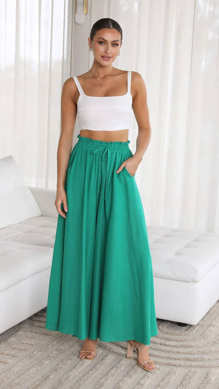 Wide-Leg Lounge Bottoms