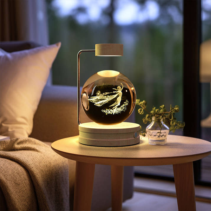 Crystal Ball Cosmic Dinosaur Indoor Night Light Usb Power Warm Bedside