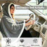Temperature-Controlled Heated Thickened Cape-Style Blanket — view 5